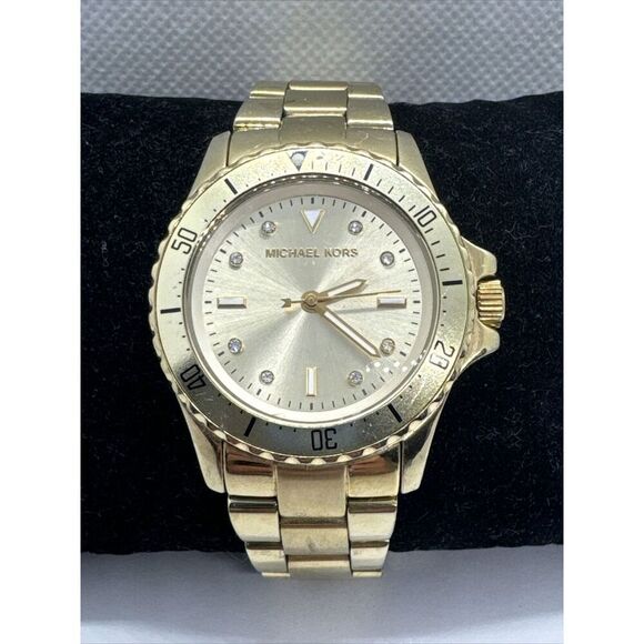 Michael Kors MK6120 Women's Tatum Gold Stainless Steel Analog Dial Watch JNA754 - Picture 1 of 11